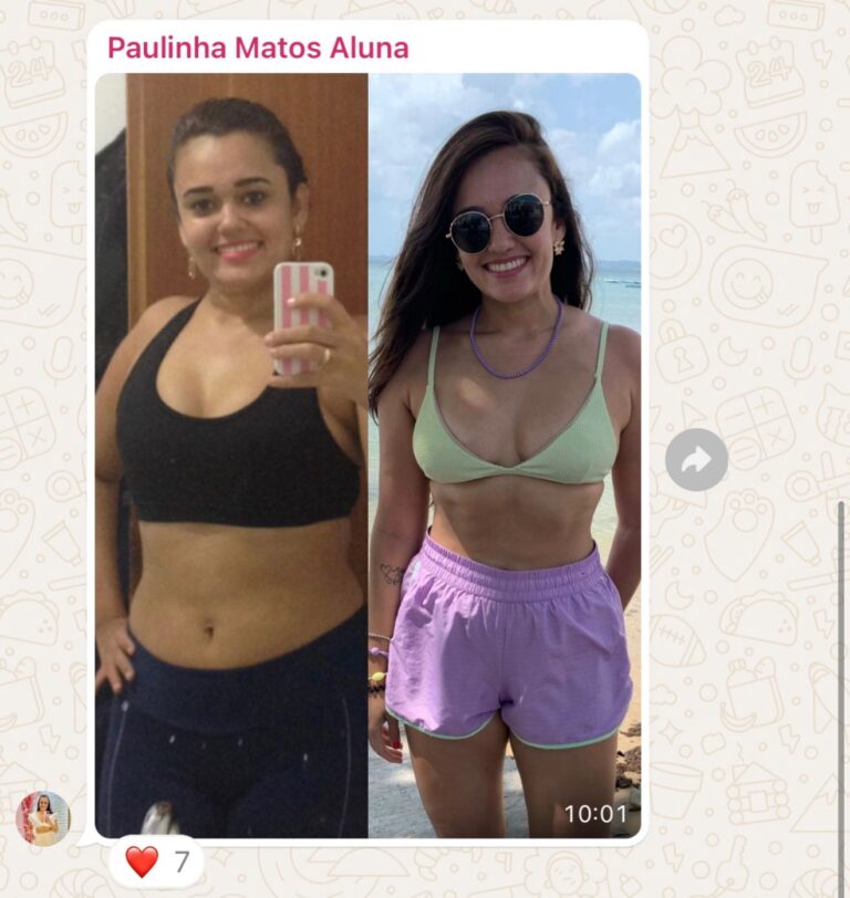 Antes e depois Paulinha